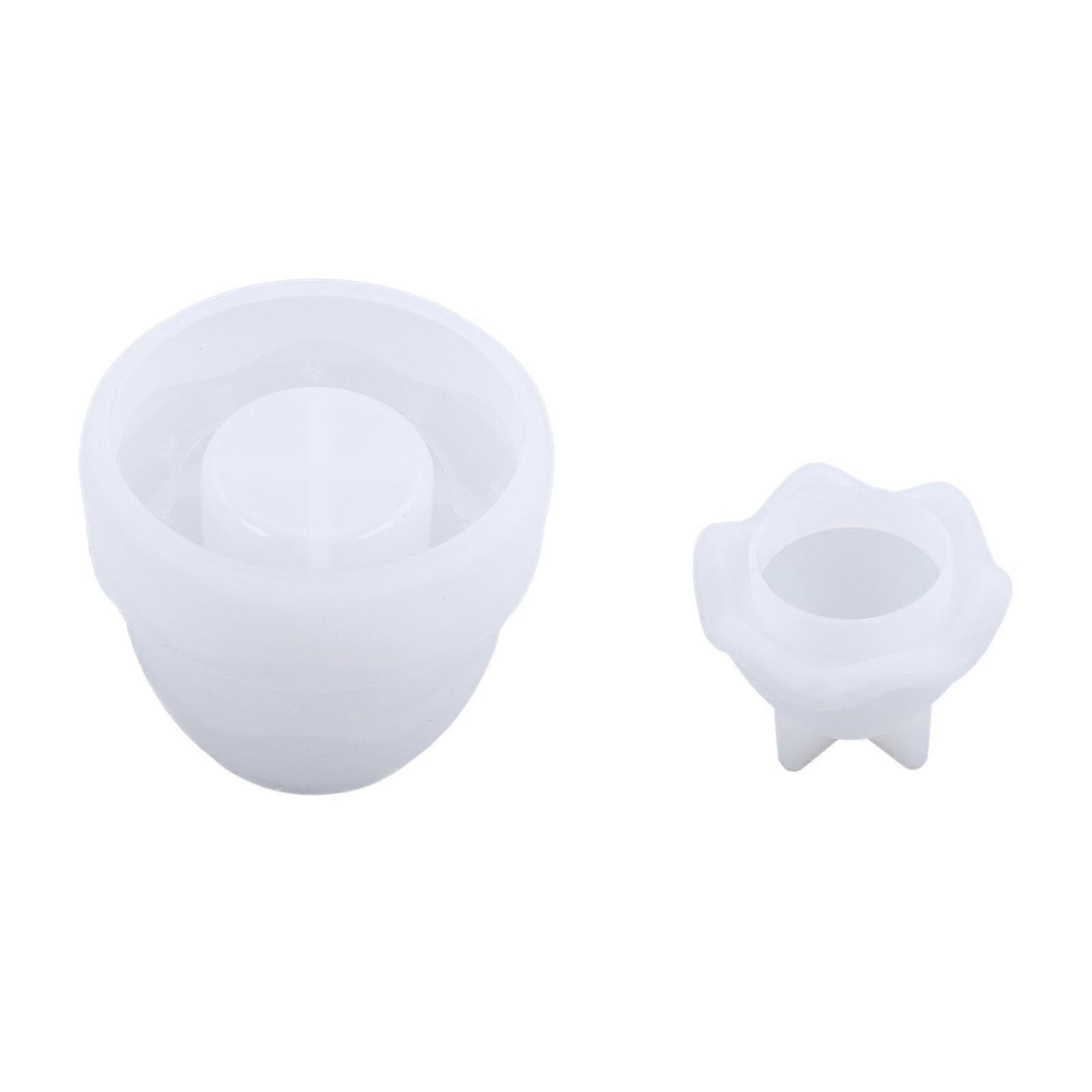 Jar Silicone Die Resin Casting Candy Container Storage Bottle Durable DIY Tool