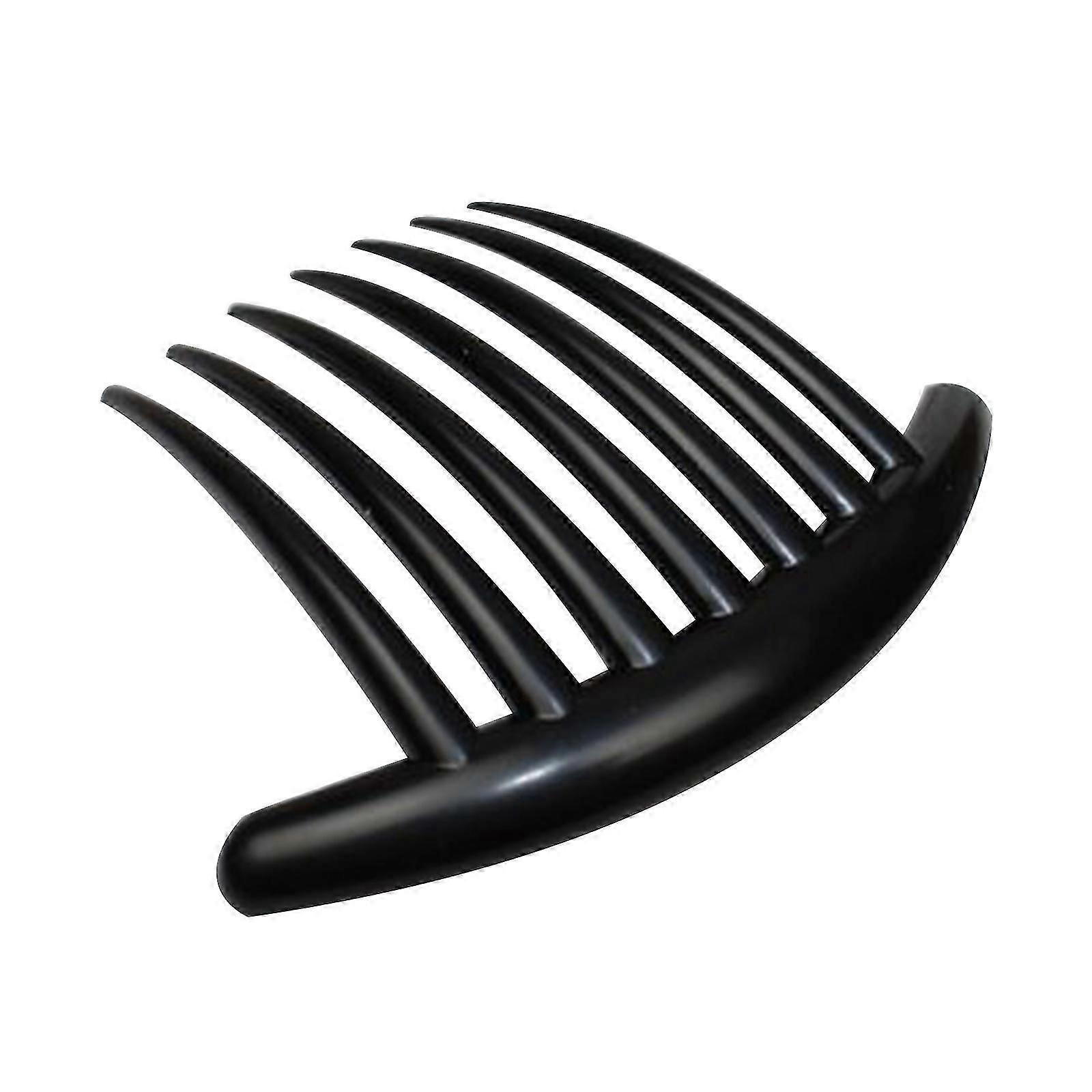 French Twist 7 Teeth Large for Shell Celluloid Flexible Durable French Side Hair Comb No Slip Styling Paris Hair Accesso Brown