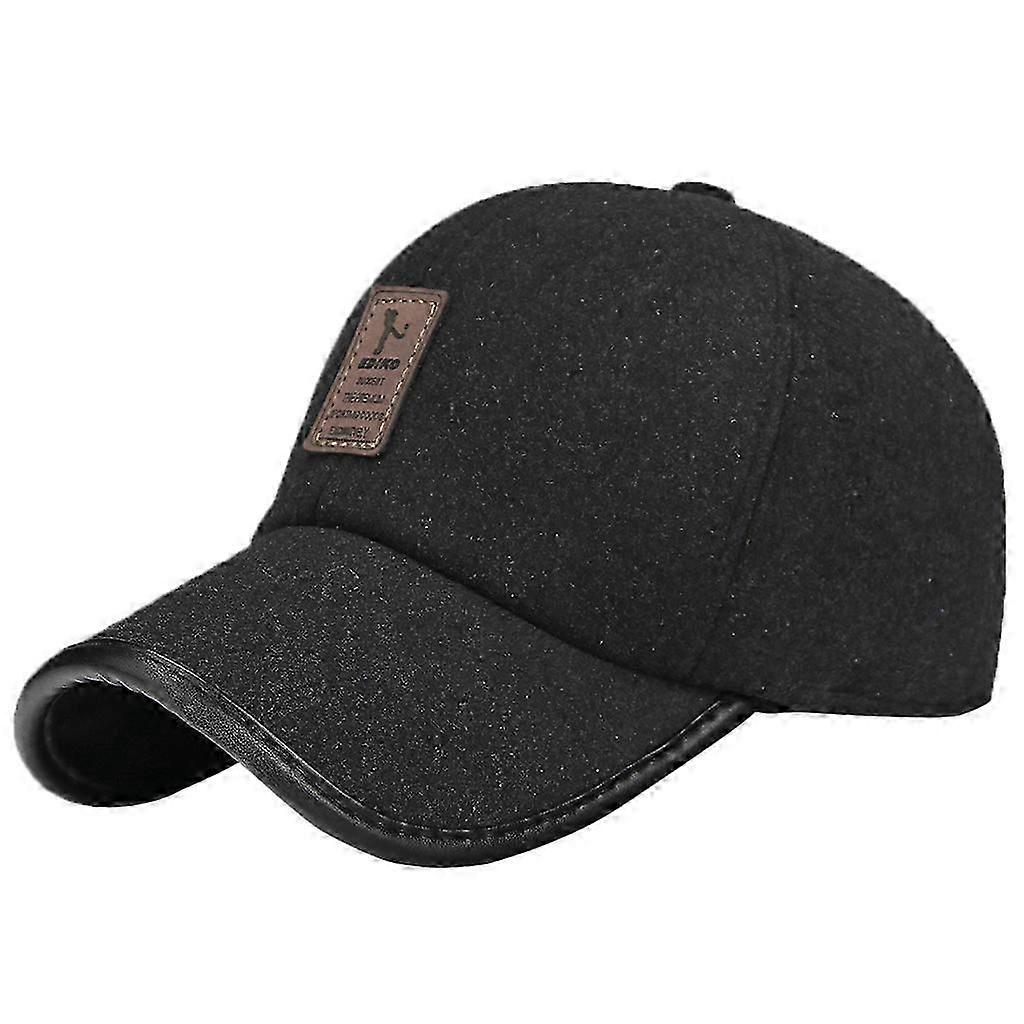 Wool Blend Baseball Hats with Visor Flaps Caps mens - , as described