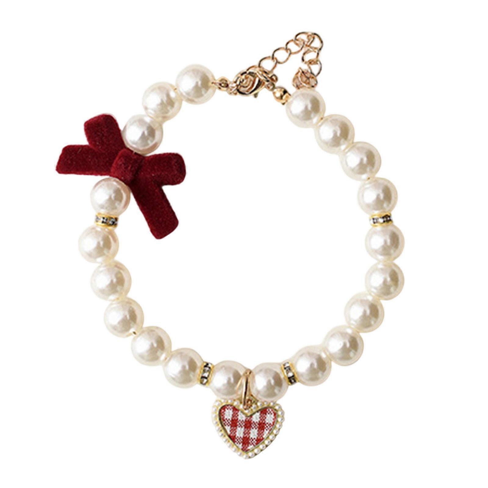 Traditional Pet Pendants Longevities Lock Regulable Prevent Loss Collar for Pet Parties and Daily Use  Red S
