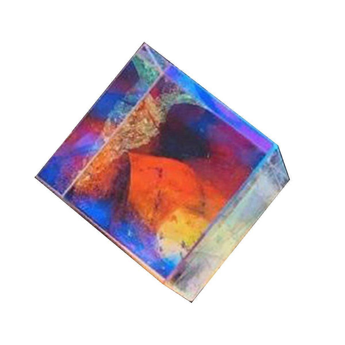 Colored optical glass X-cube prisms RGB dispersion prisms are used in physics teaching research and decorative art education