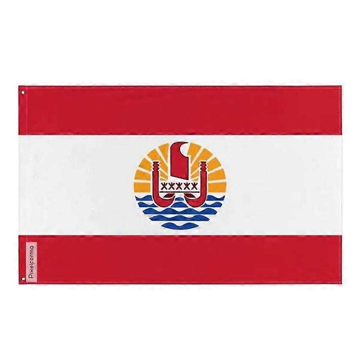 Flag - French Polynesia - 160 x 240 cm - Polyester - Double-sided - Eyelets in iron