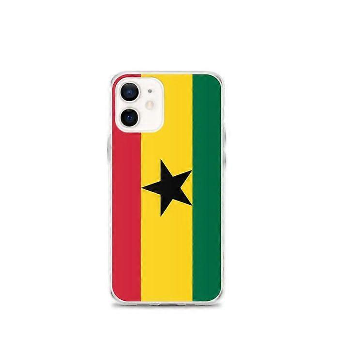 Phone Case - PIXELFORMA - Ghana Flag - Compatible with iPhone 12 mini - Flexible - Shockproof