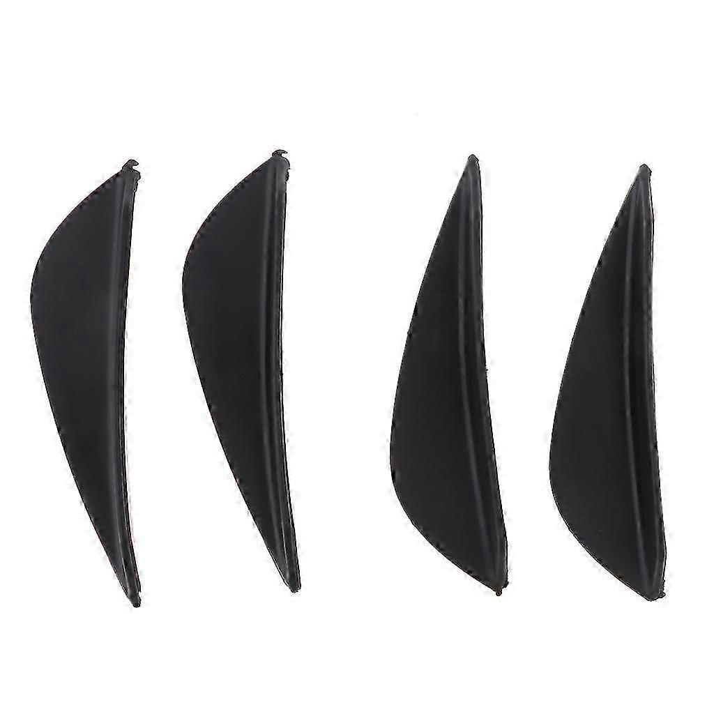 4 Universal FRONT BUMPER Flexible Add On SPOILER CANARDS SPLITTERS FINS PU