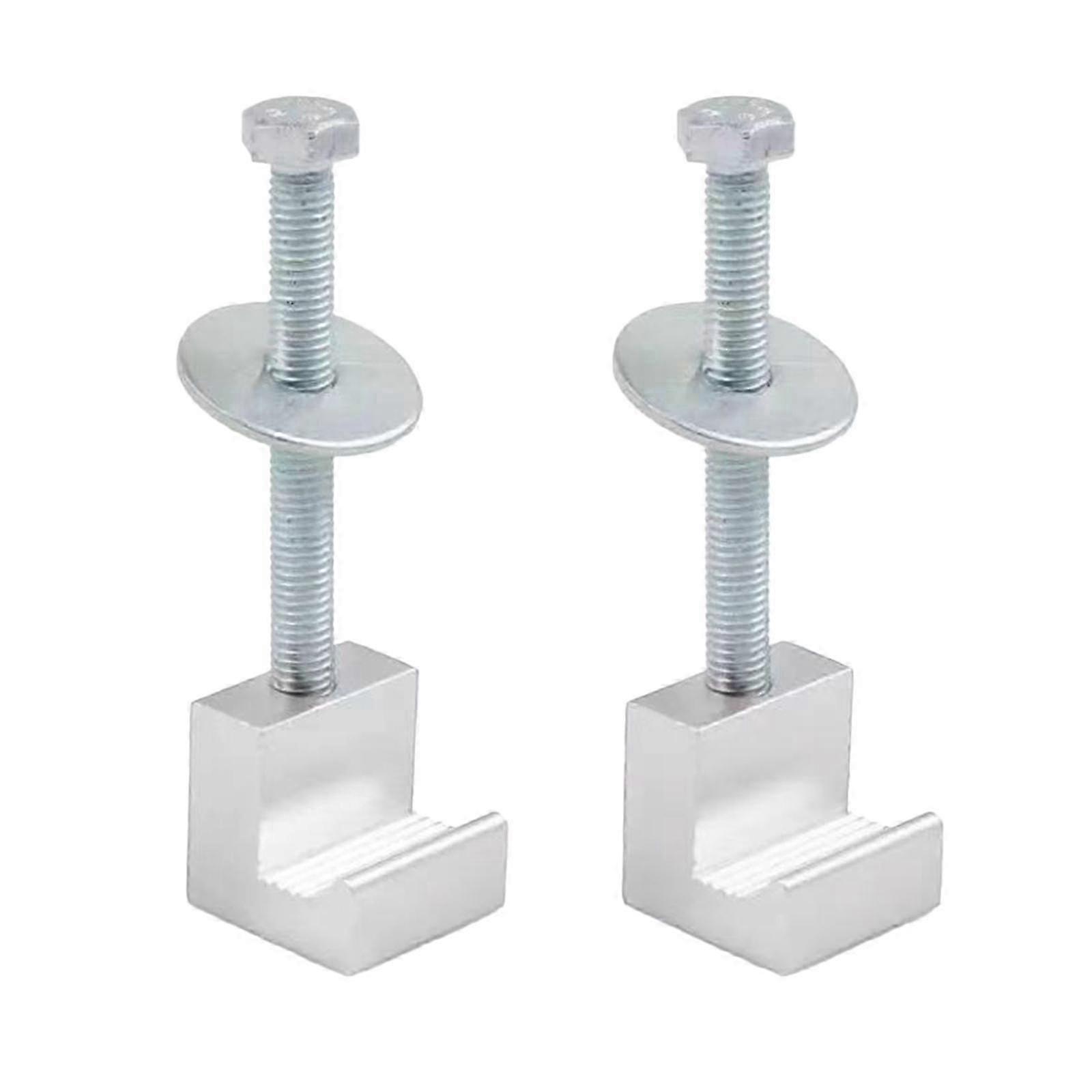 4 pezzi J Hook multiuso resistente antiruggine pratico alluminio facile montaggio per modifica automatica Tool-color: argento