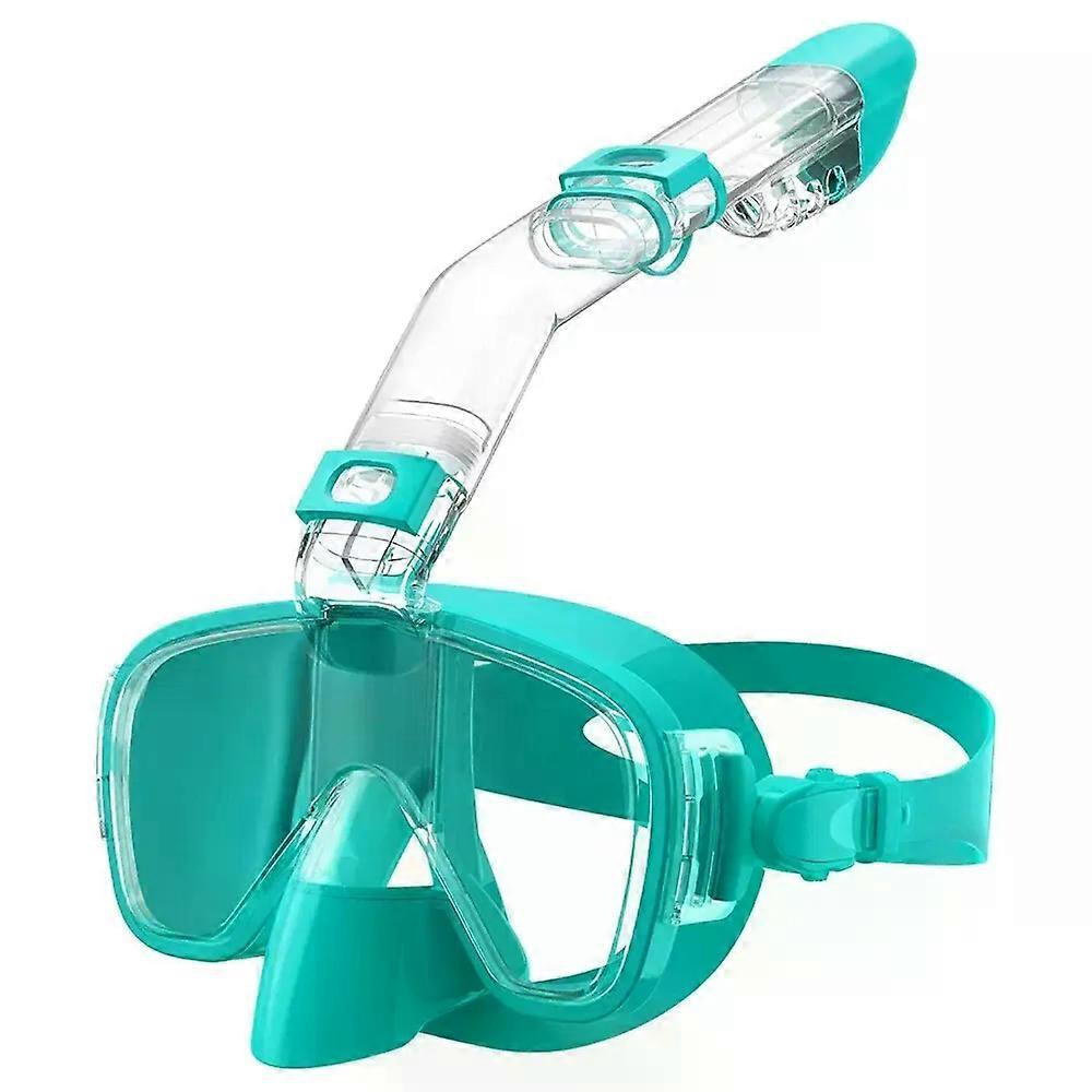 Diving Masks Foldable Anti-Fog Snorkel Mask Set with Full Dry Top System for Free Swim Professional Snorkeling Gear Adults Kids