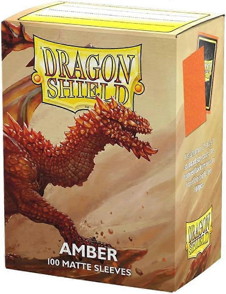 Dragon Shield Amber Matte Sleeves Standard Size (100)
