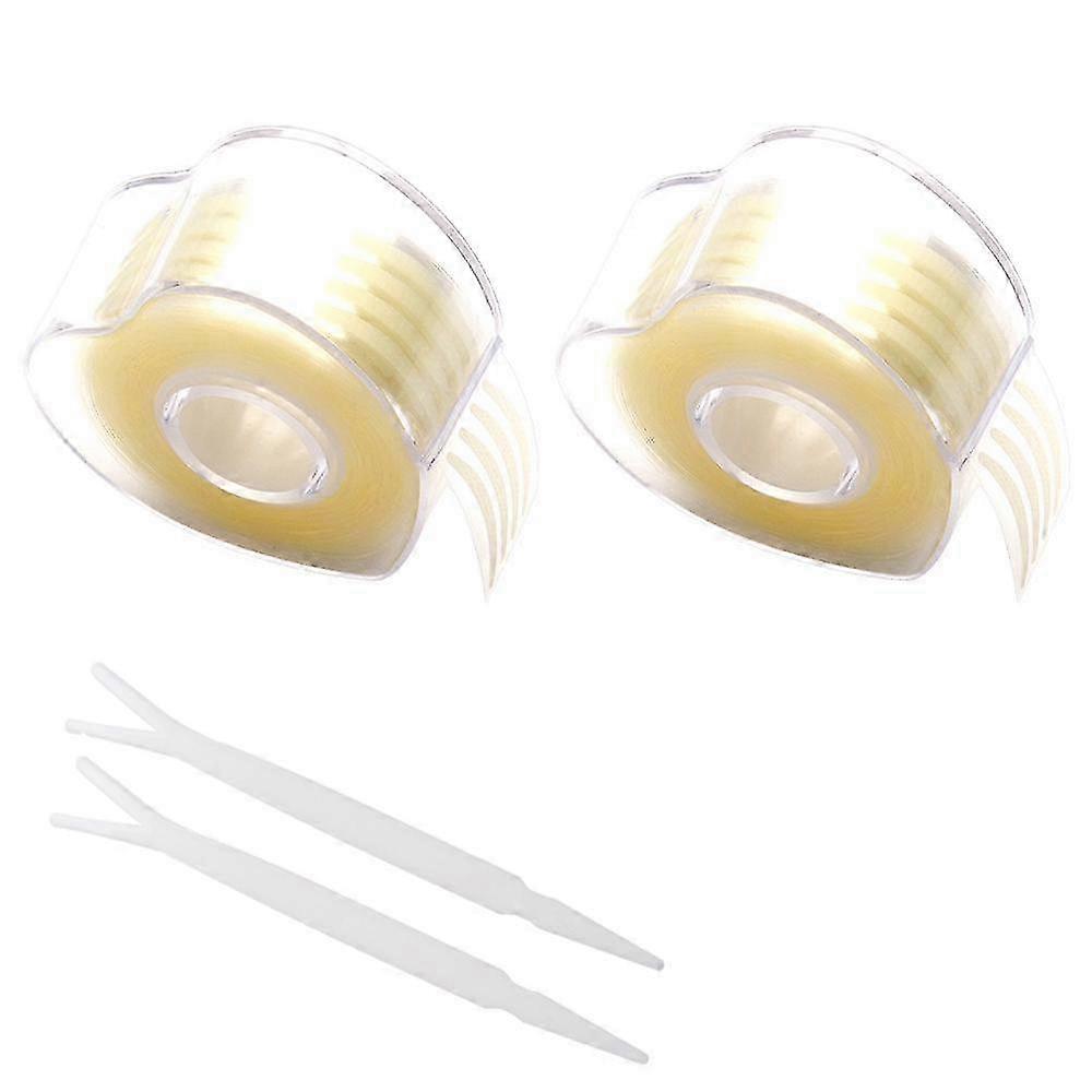 Natural Invisible Eyelid Lift Tape, Instant Big Eye Double Eyelid Stickers with Tools (2-S-shape)