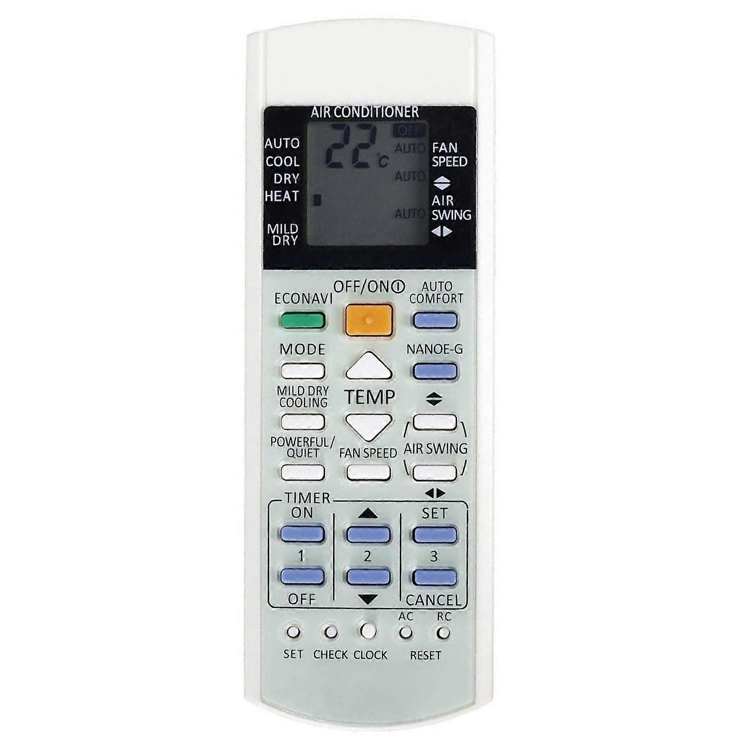 A75C3706 For Panasonic Air Conditioner Remote Control Ergonomic Replacement Wireless Controller