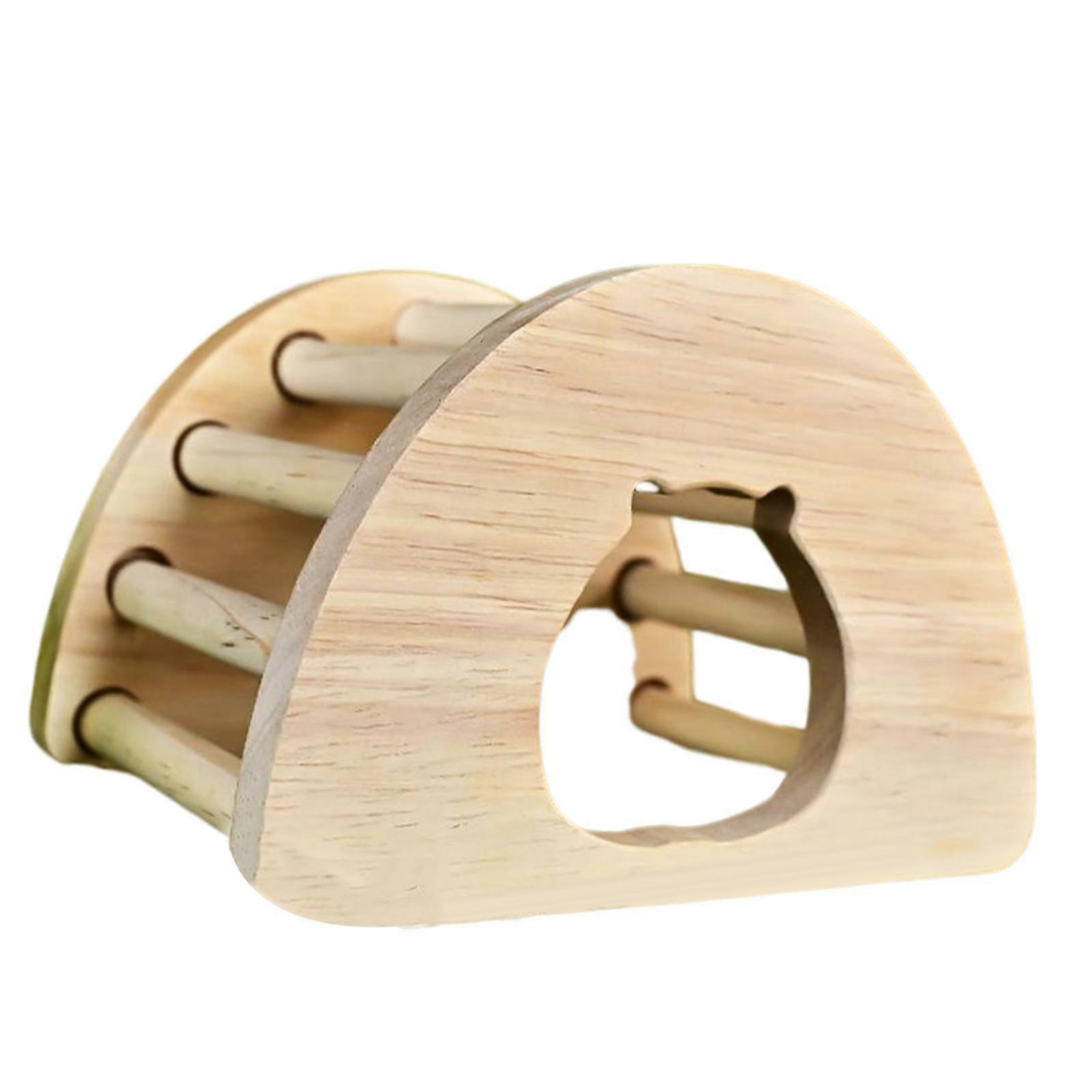 Wooden Hamster House Hideout, Playground Nest Box Hut, Furniture Climbing Toy