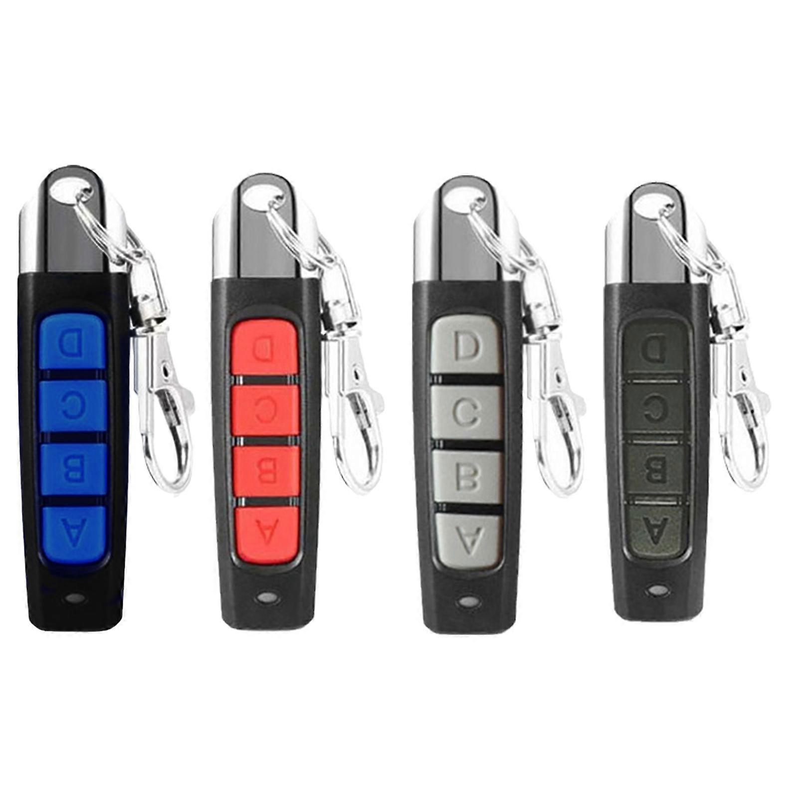 Remote Control 433.92MHz Wireless Duplicator 4 Button Metal Clone Controller Copy Electric Gates Gadgets Car Home Garag  silver