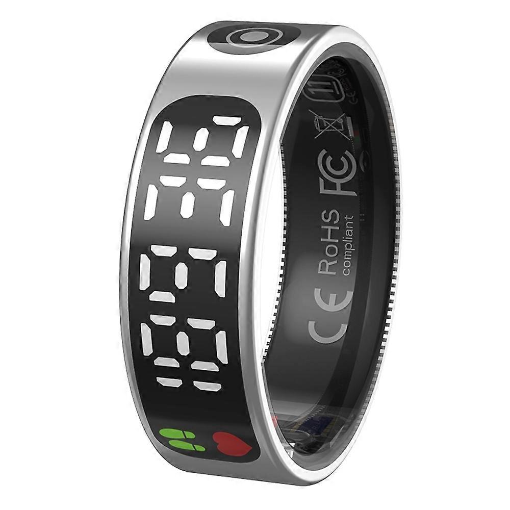 TK9 Digital Display Smart Ring Heart Rate Blood Pressure Sleep Monitor Waterproof Gesture Control Fi