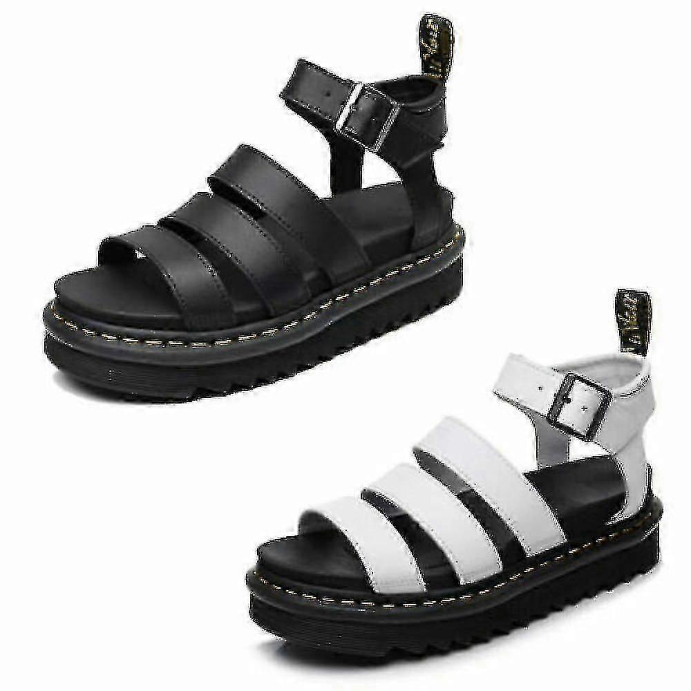 Dámské robustní sandály Tlustá podrážka Strappy Block Flatforms boty Letní nová velikost
