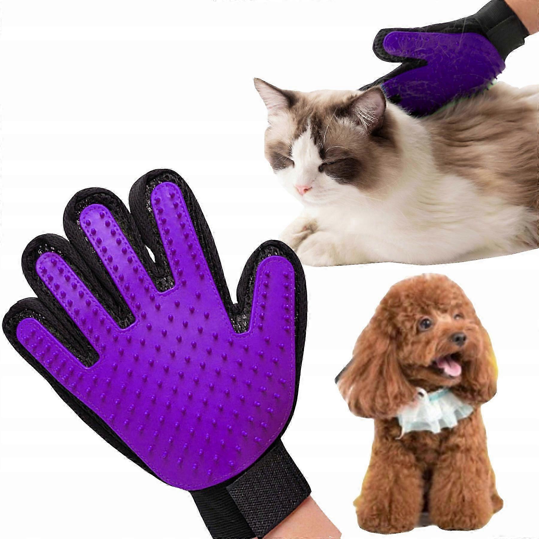 Escova de luva para pentear pêlos de cães e gatos