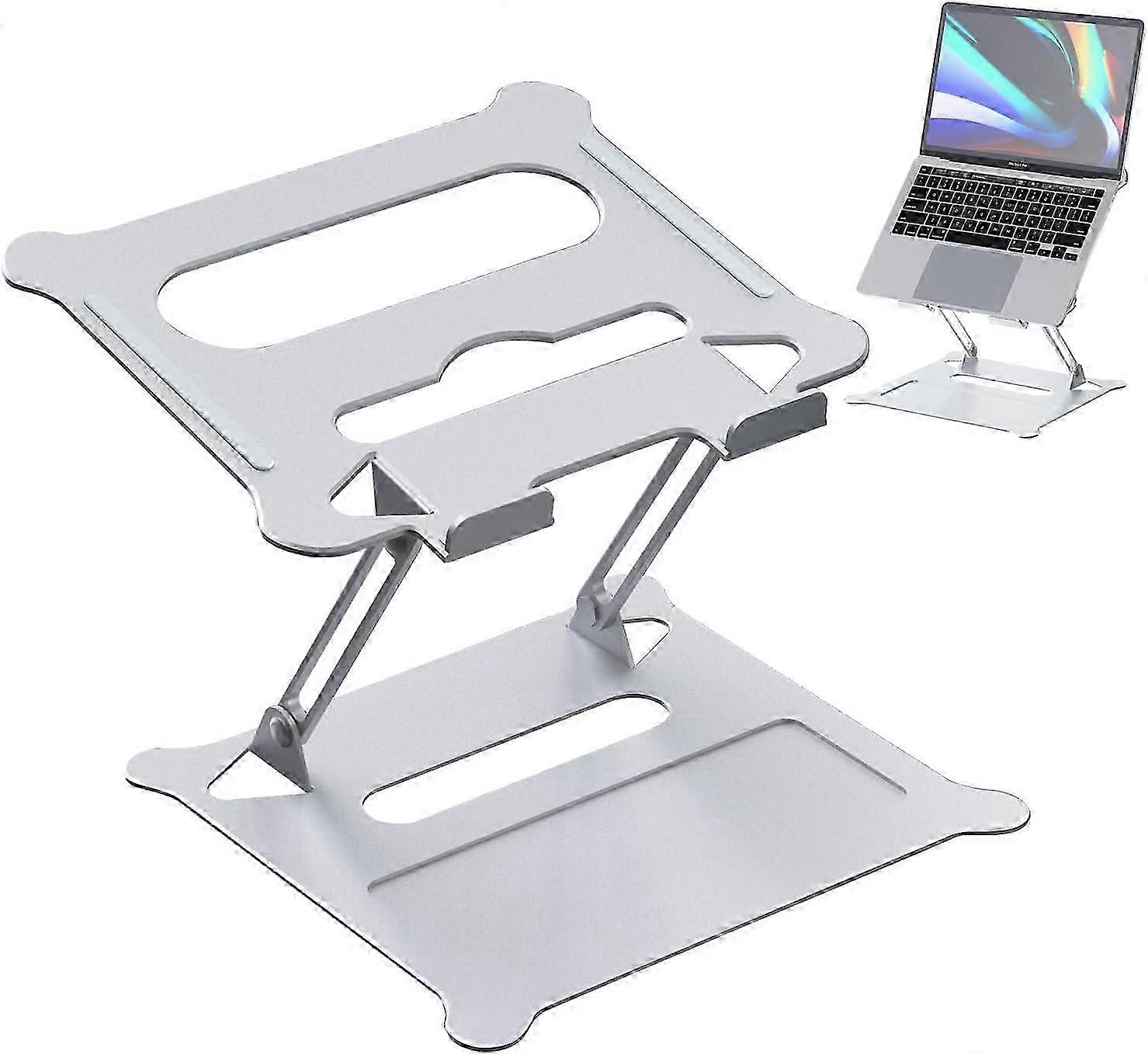 Supporto pieghevole per laptop in alluminio con sfiato di calore, supporto multi-angolo