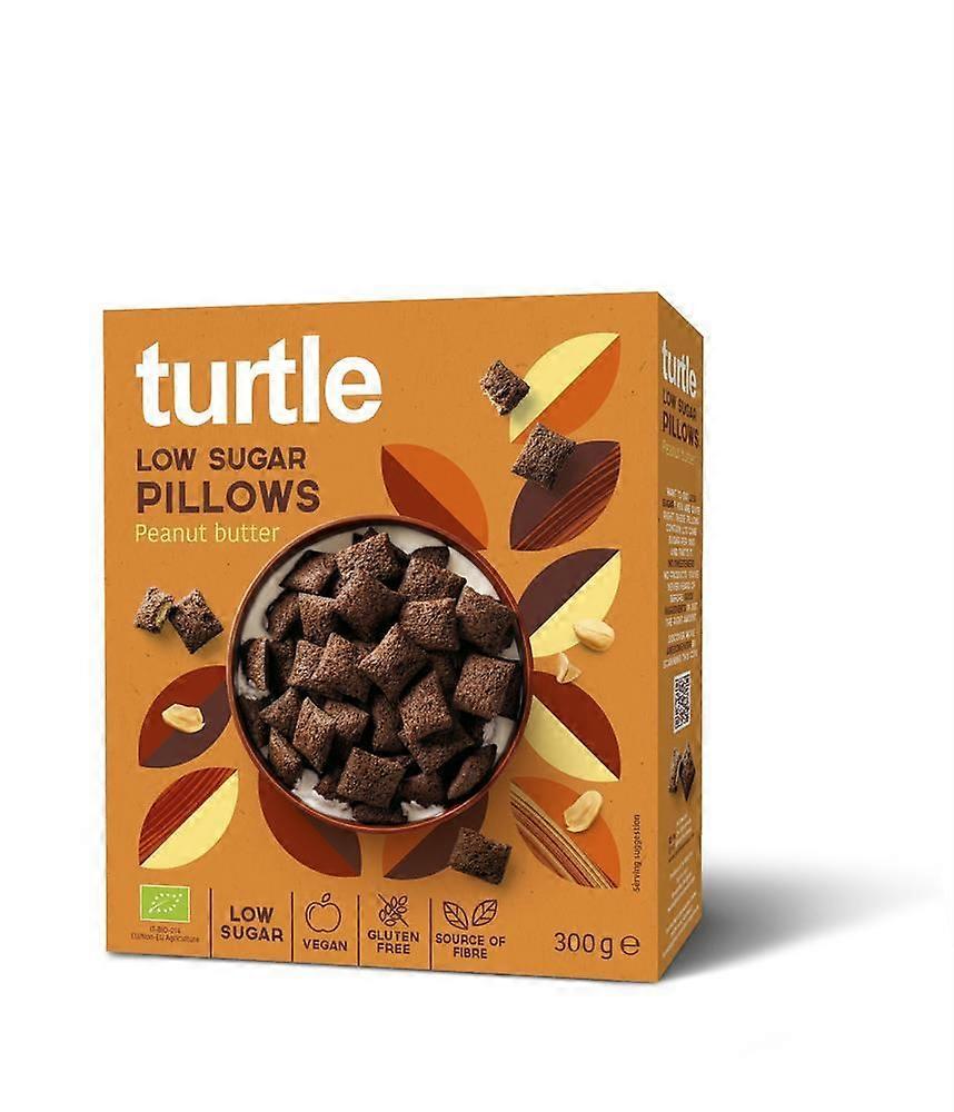Turtle Low Sugar Pillows Peanut Butter Organic 300g