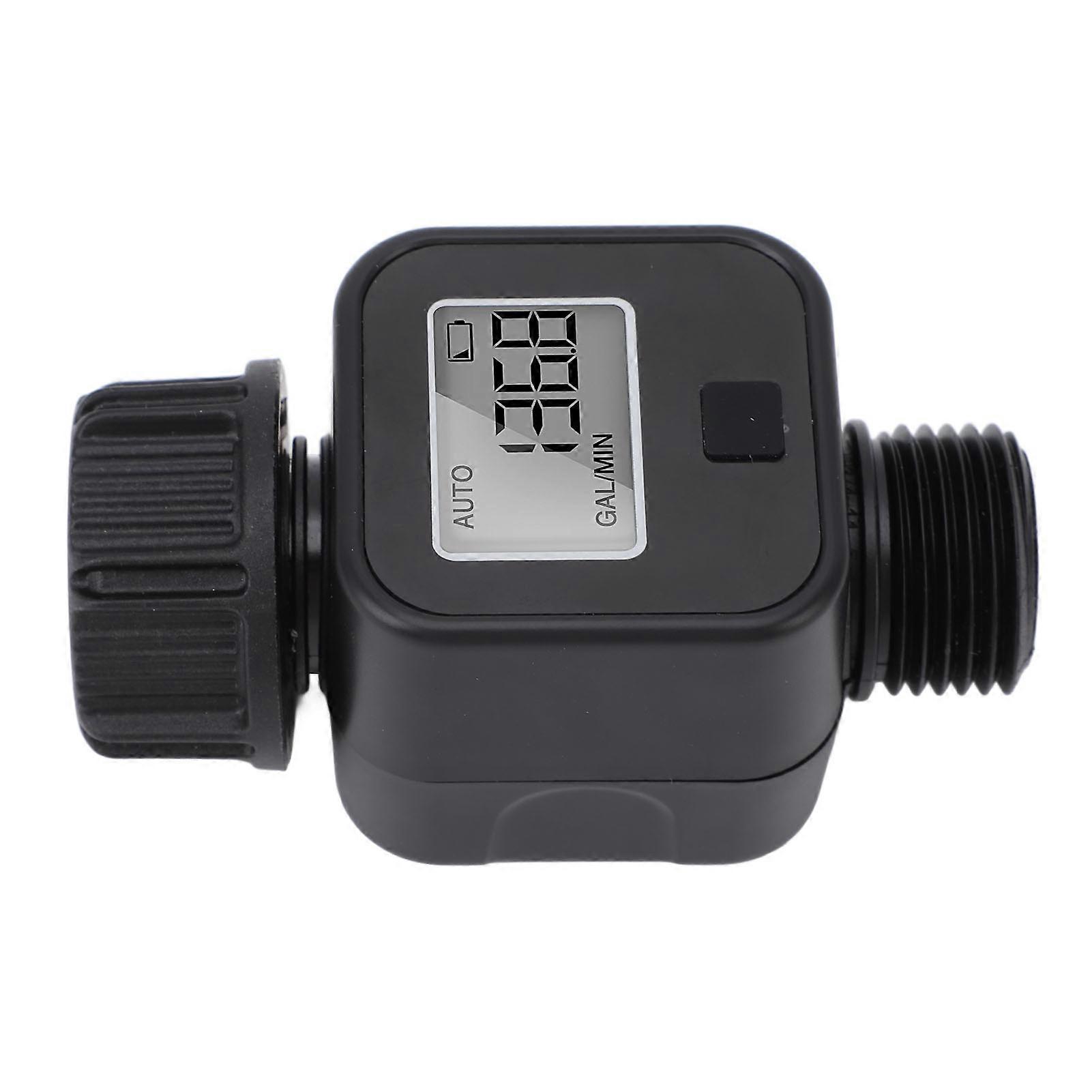 Digital Water Meter with LCD Screen BSP 3/4 Inch Thread High Accuracy Water Flow Meter for Home Commercial 