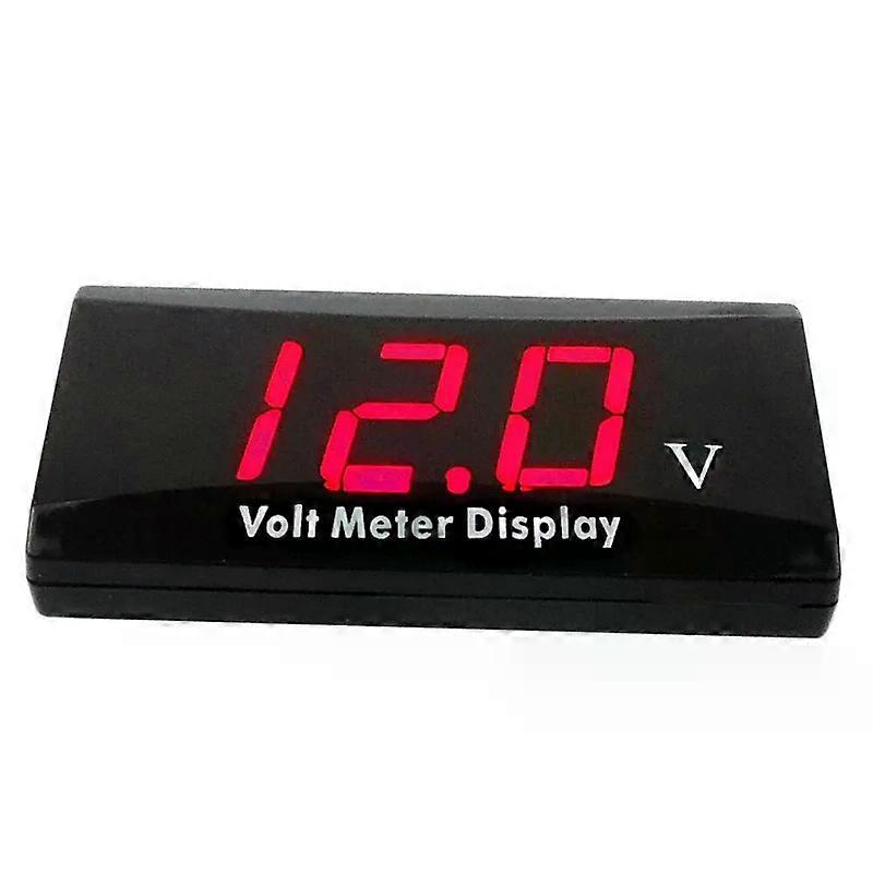 Mini LED Display Digital Voltmeter Panel Volt Voltage Meter Tester Reverse Connection Protection 12V For Car Motorcycle Universa