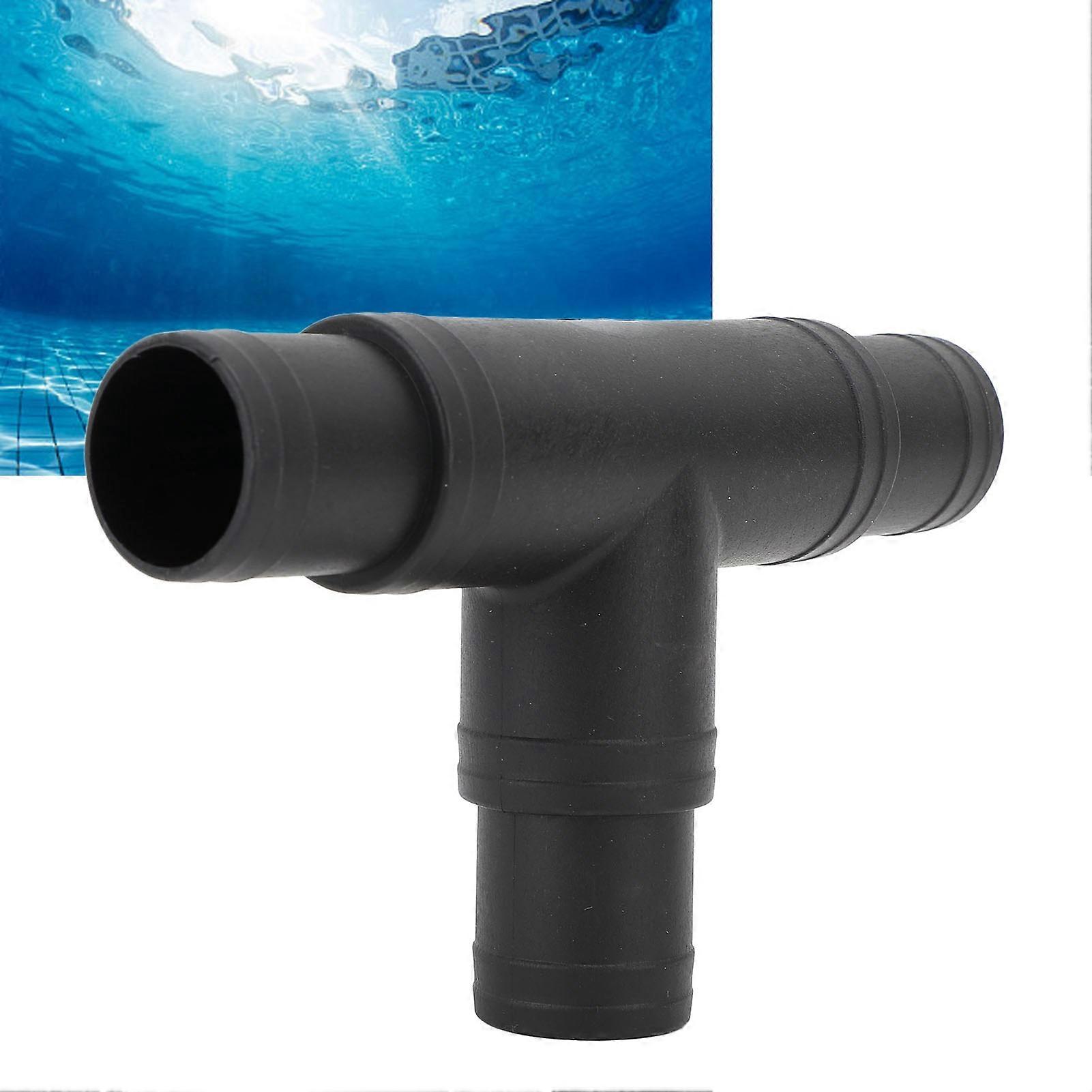 T Joint Hose Connector 1.25in 1.5in 3 Way Adapter Plastic Easy Installation Pool Pump Accessory for Swimming Pool Spa 