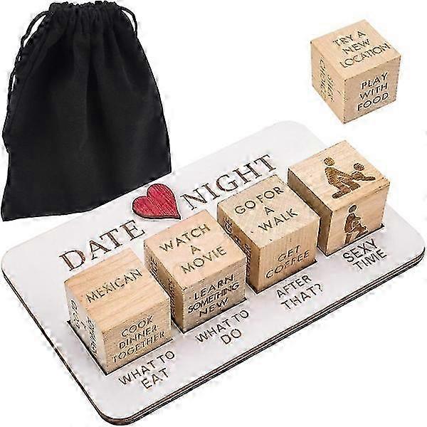 Fun and Reusable Romantic Date Night Dice for Couples, Ideal for Celebrating Anniversaries and Valentine's Day Together