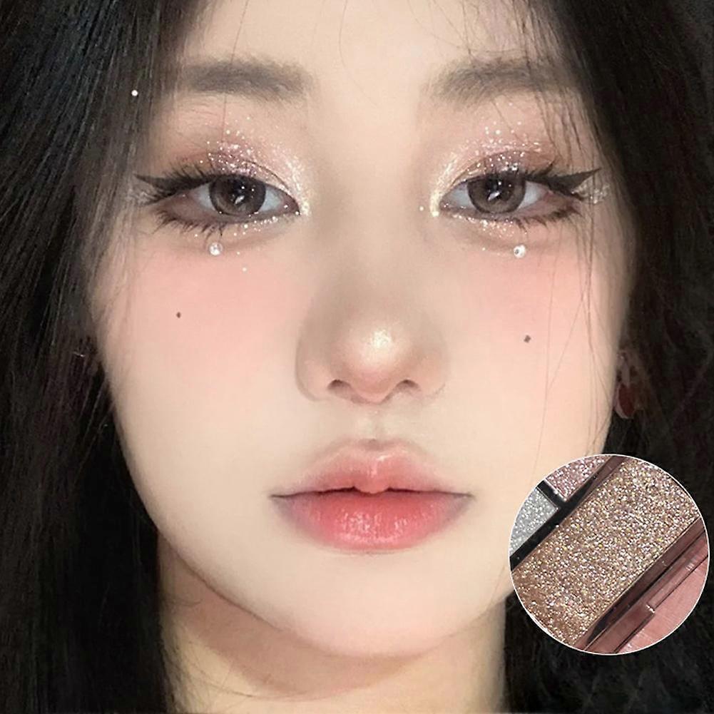 F01#绮梦星河(A)$gellas glitter eyeshadow palette glazed dream eyeshadow eyeshadow glitter eyelids brighten the eye bags