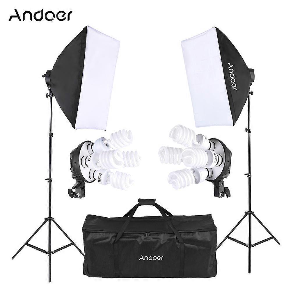 Transform Your Studio with the Andoer Professional Softbox Lighting Kit - Complete Setup