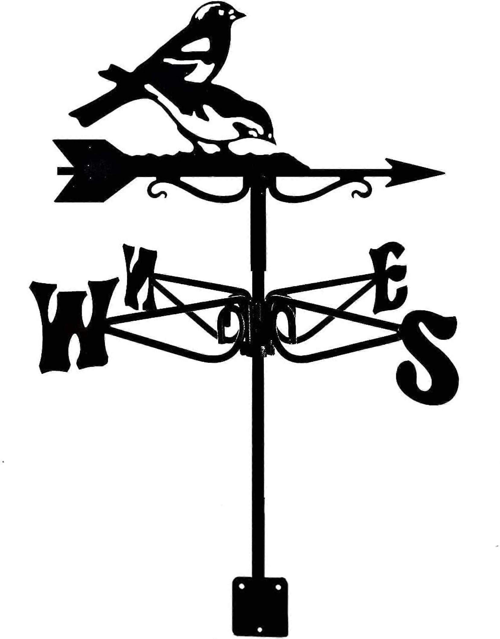 Weather vane made of metal, Wind direction, Roof mounting, Measuring tool, Garden