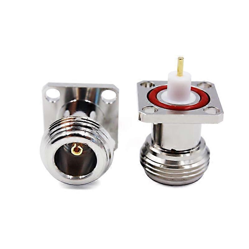 HF Connector N-KFD94 N Microstrip Socket 4-Hole Flange Plate Fixed Mounting, Durable and Reliable Design