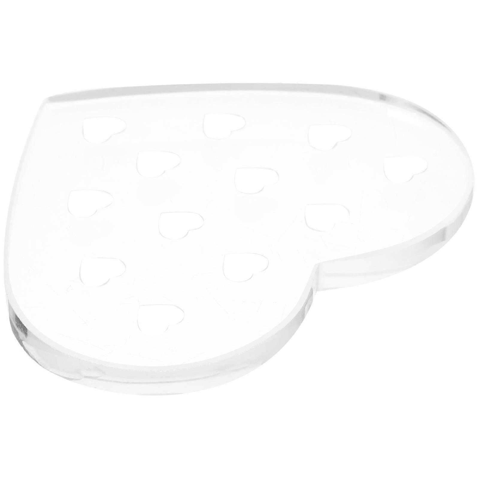 Aşılama Kirpik Aracı Kirpik Uzatma Kabı Kalp Şeklinde Cam Malzeme Profesyonel Kullanım Salon Uygulaması 1 Paket