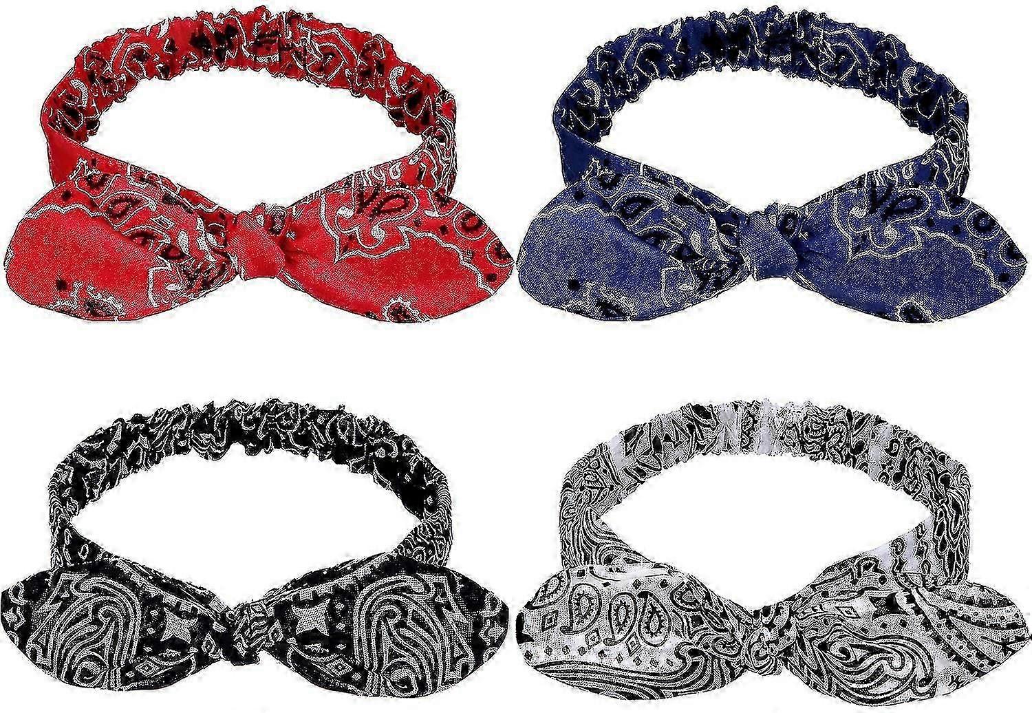Headbands Retro Print Headbands Paisley Print Headband Headwrap For Girls And