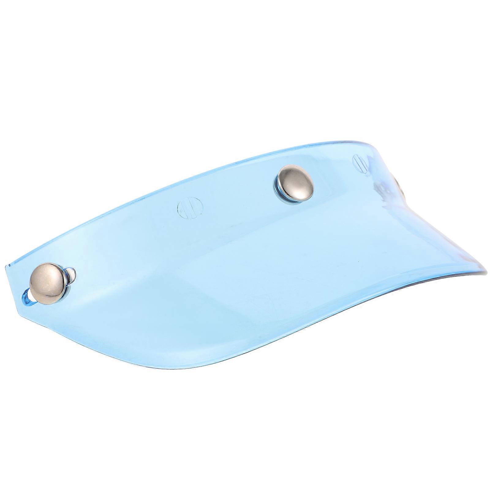 Cap and Tongue Accessories Bike Sun Shade Motorcycle Protection Visor PC Sky Blue