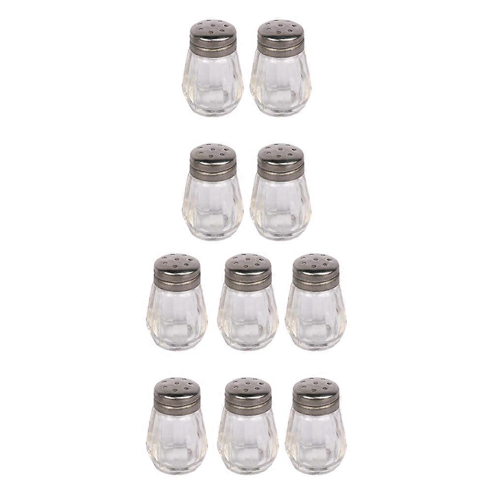 Kitchen Seasoning Container Glass Oil Pot Household Users Simple Design Dust Prevention 10Pcs
