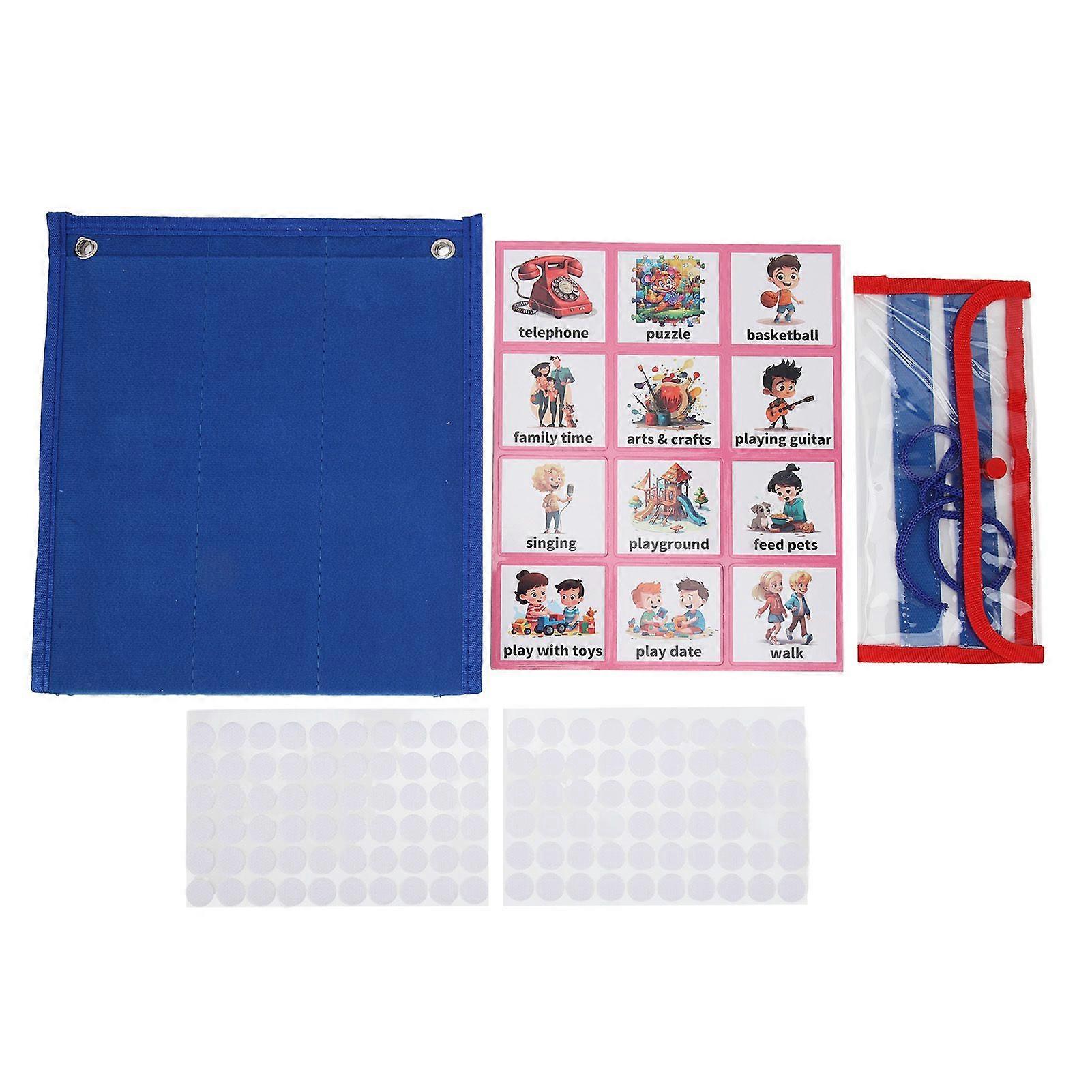 2025 Latest Model Kids Visual Schedule Waterproof Bright Colors Tear Resistant...