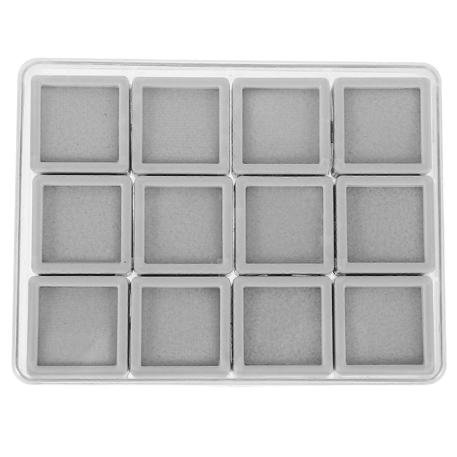 Acrylic Gemstone Display Box, Small Plastic Organizer with Clear Lids for Jewelry, Coins, Rings, and Small Valuables – Convenient, User Friendly