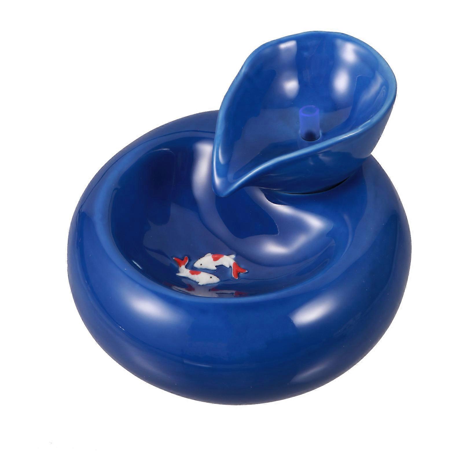 Kitten Water Dispenser Automatic Circulating Water Storage Blue 19X18X9cm 1Pcs