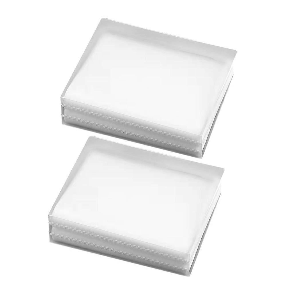 Mini Photo Album Photo Album Storage PVC Material Rectangular Simple Design Friends 2Pack