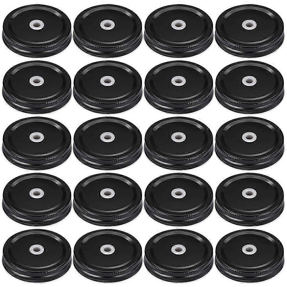 a refined and professional product description for your **20pcs Leak Proof Jar Lids with Straw Holes**:
### **20pcs Leak Proof Jar Lids with