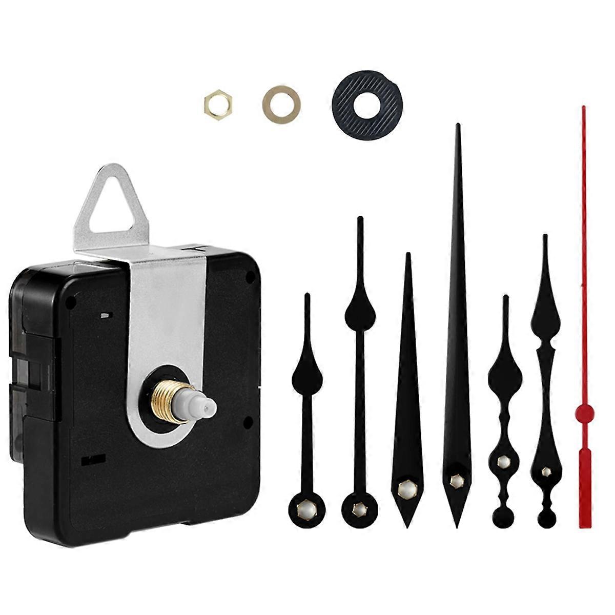 Clock Mechanism Replacement Battery Operated Silent Clocks Kit Clock Hand DIY Repair Parts Shaft Le