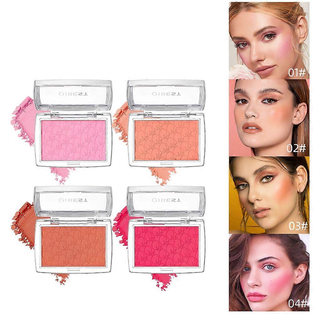 Solid-color Matte Blush Enhance Temperament and Complexions Whitening Blusher for Daily Makeup