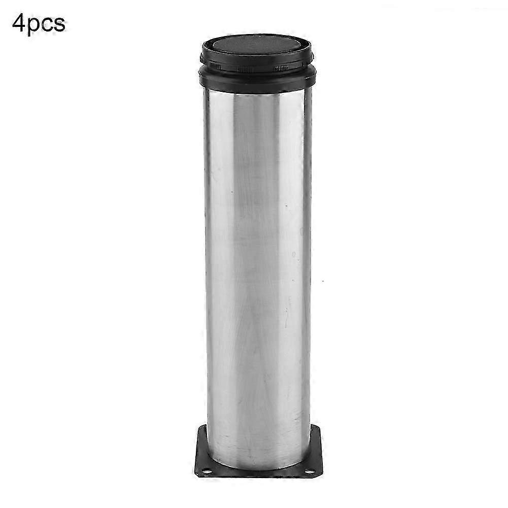 4 件可调节家具脚不锈钢橱柜支脚,适用于桌床沙发 (50*200mm)