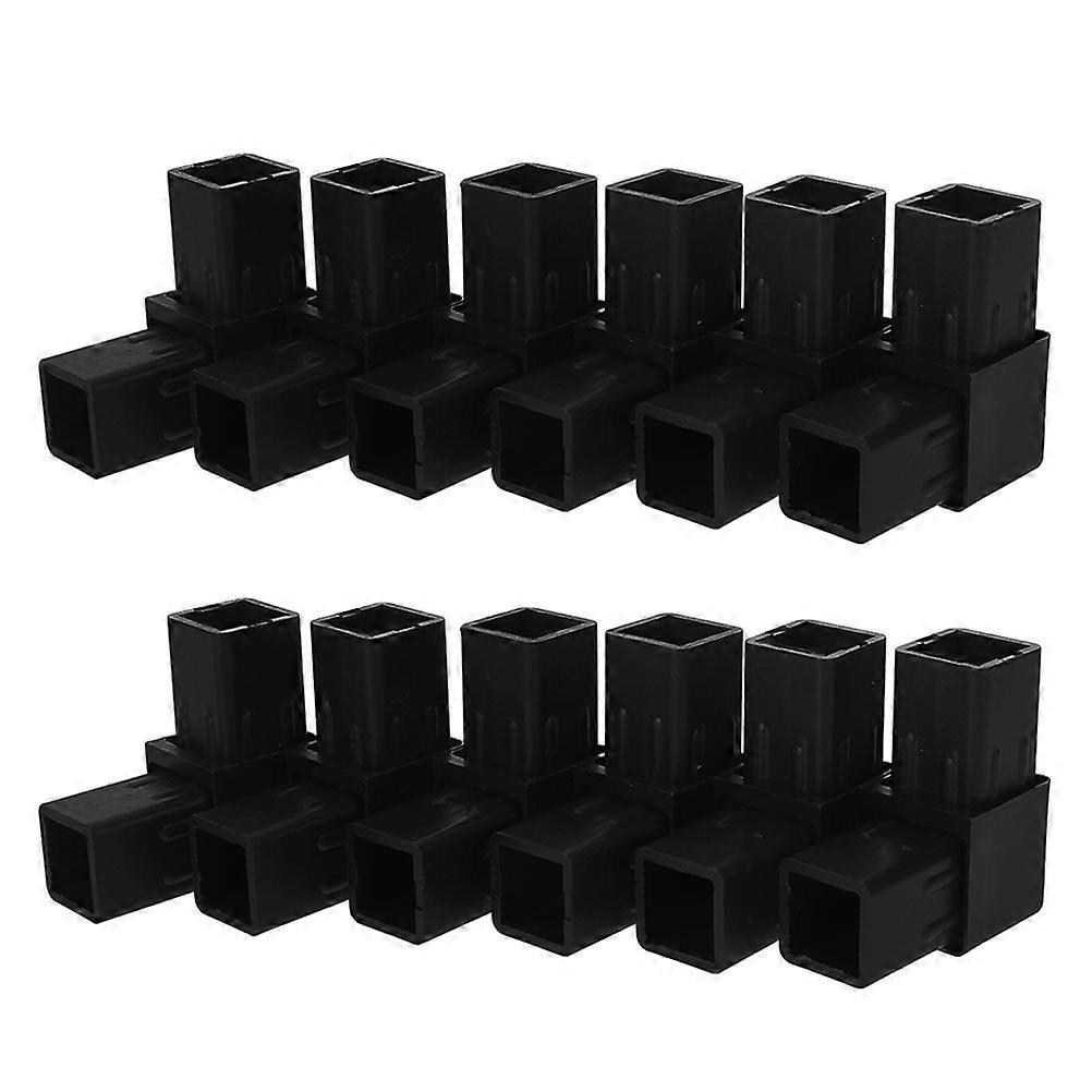 12pcs Plastic Square Tube Connectors for Air Conditioner Frame Support – Secure & Stable Tubing Fittings for Easy Installation