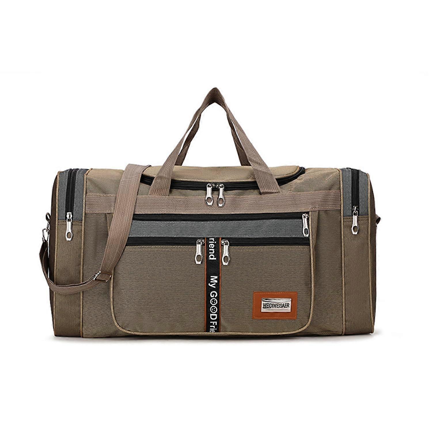 25L Foldable Travel Bag, Waterproof Sports Bag with Adjustable Strap, Multiple Pockets, Size 50x20x25 cm