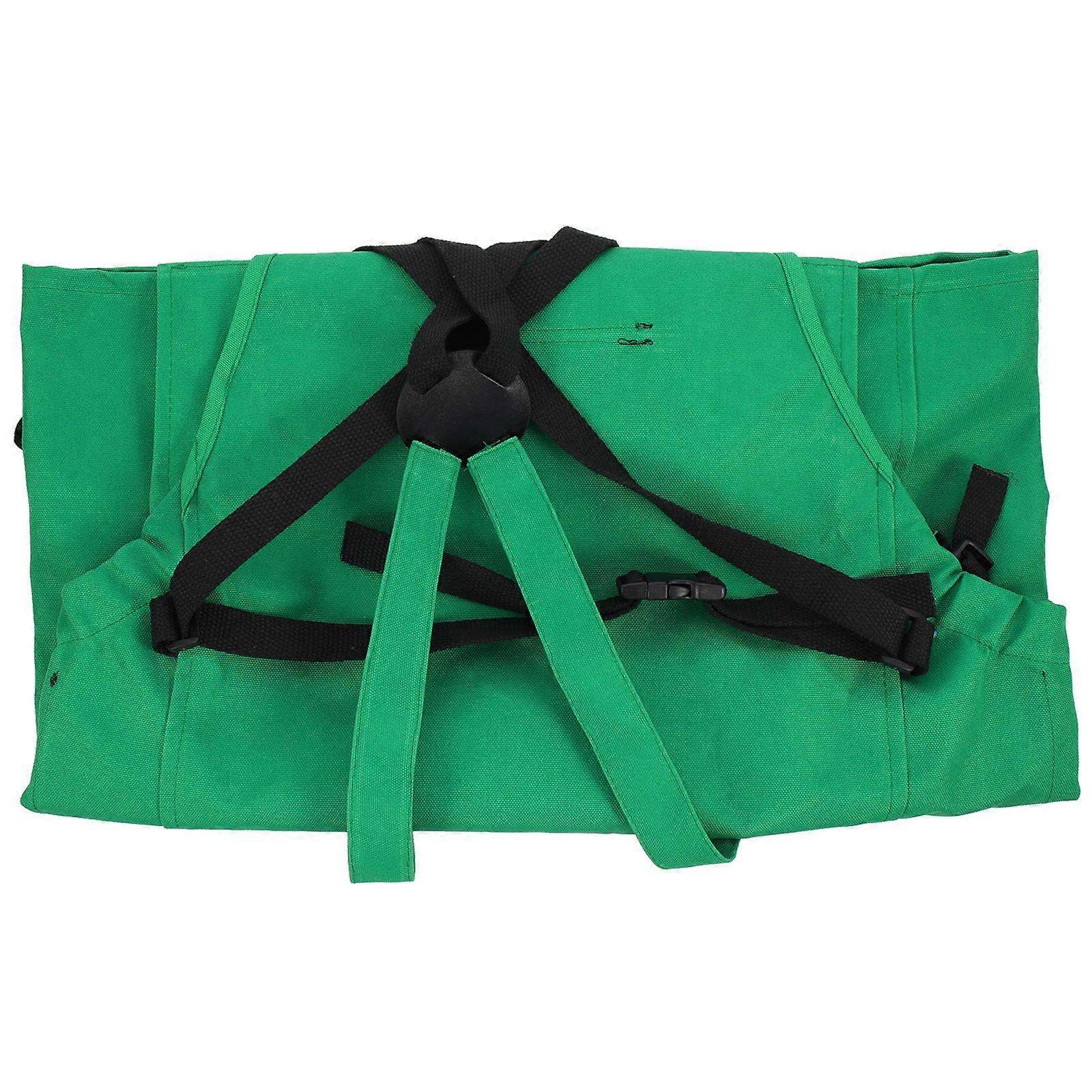 Lightweight Canvas Gardening Apron with Strap and Pockets for Harvesting Fruits and Vegetables