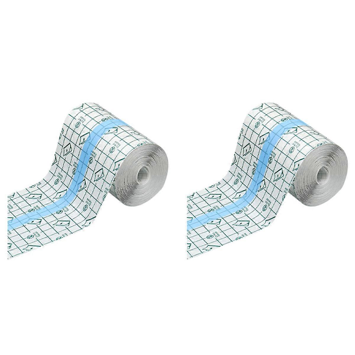2X Shower Waterproof Patch Transparent Stretch Adhesive Bandage for Tattoos Swimming Showering (4 In