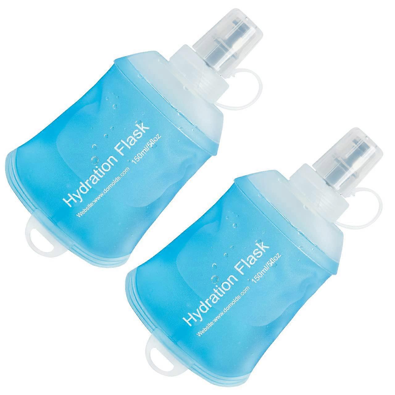 Soft Flask, T Foldable Running Hydration Flask, 150ml Pack of 2