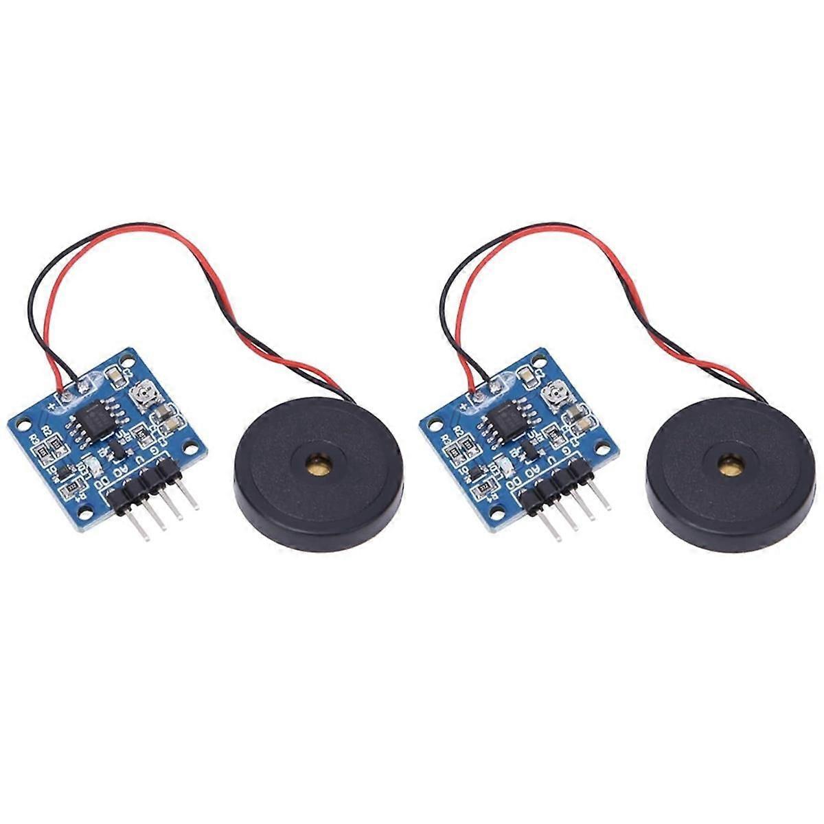 2PCS Piezoelectric Vibration Tapping Sensor Module Vibration Switch Module Mini Vibration Motors Mini Vibrating Motor