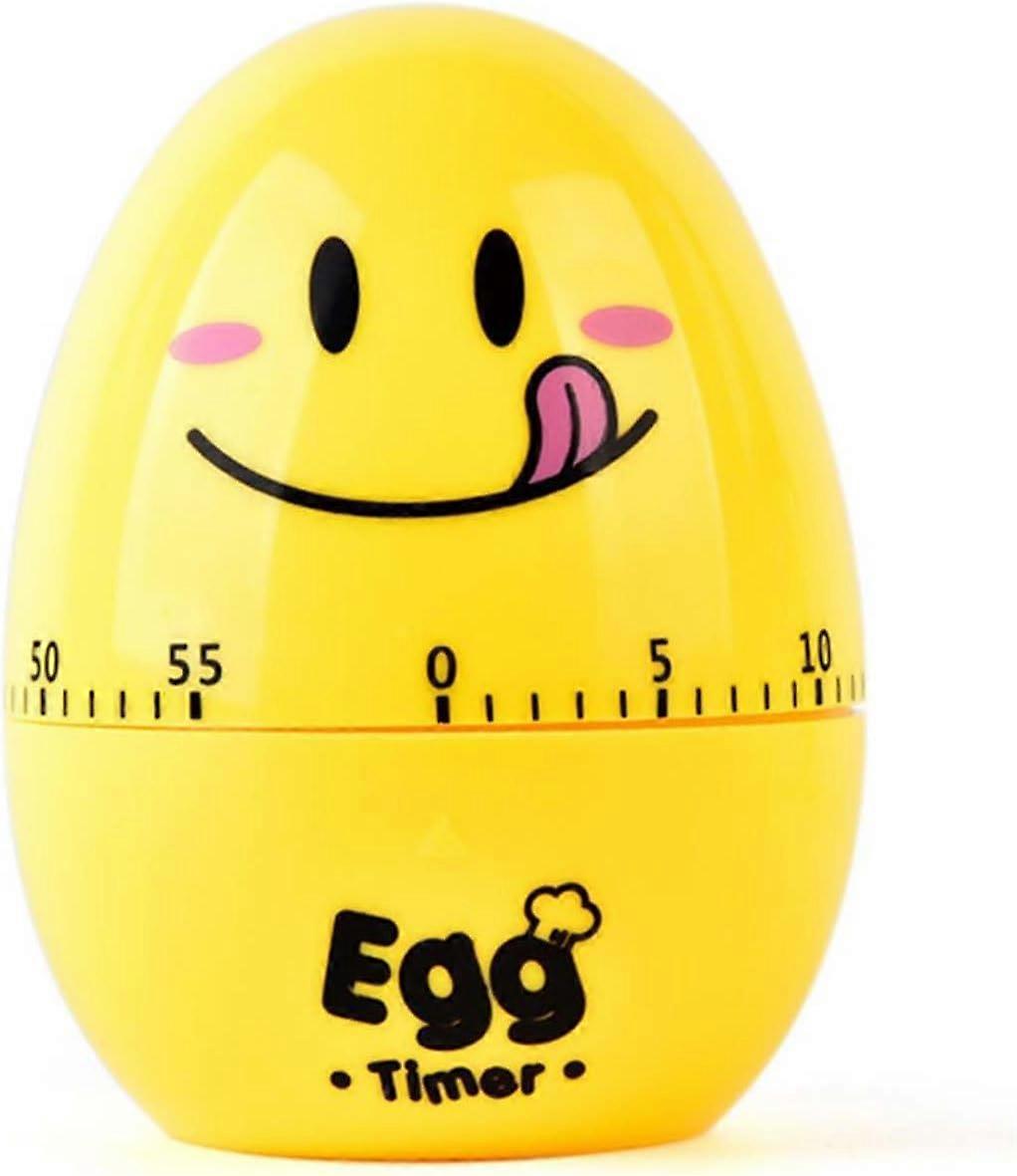 Mechanical Egg Timer, Funny Eggshaped Kitchen Timer, Short Timer Kitchen, Cartoon Egg Timer, Egg Timer for Cooking, 60 Minutes Countdown Timer