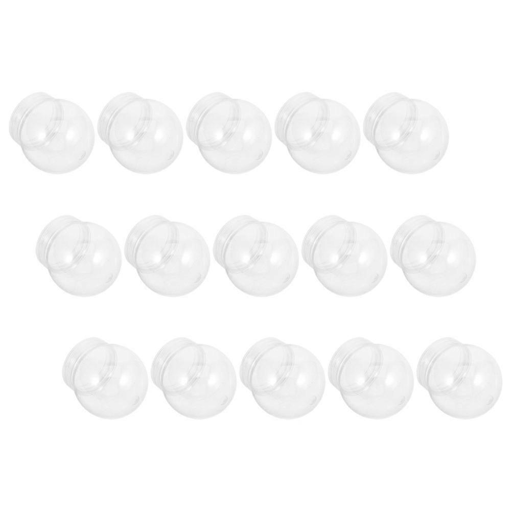 Snow Globe Craft Empty Snow Globes Plastic Material Adults Diy 15Pcs