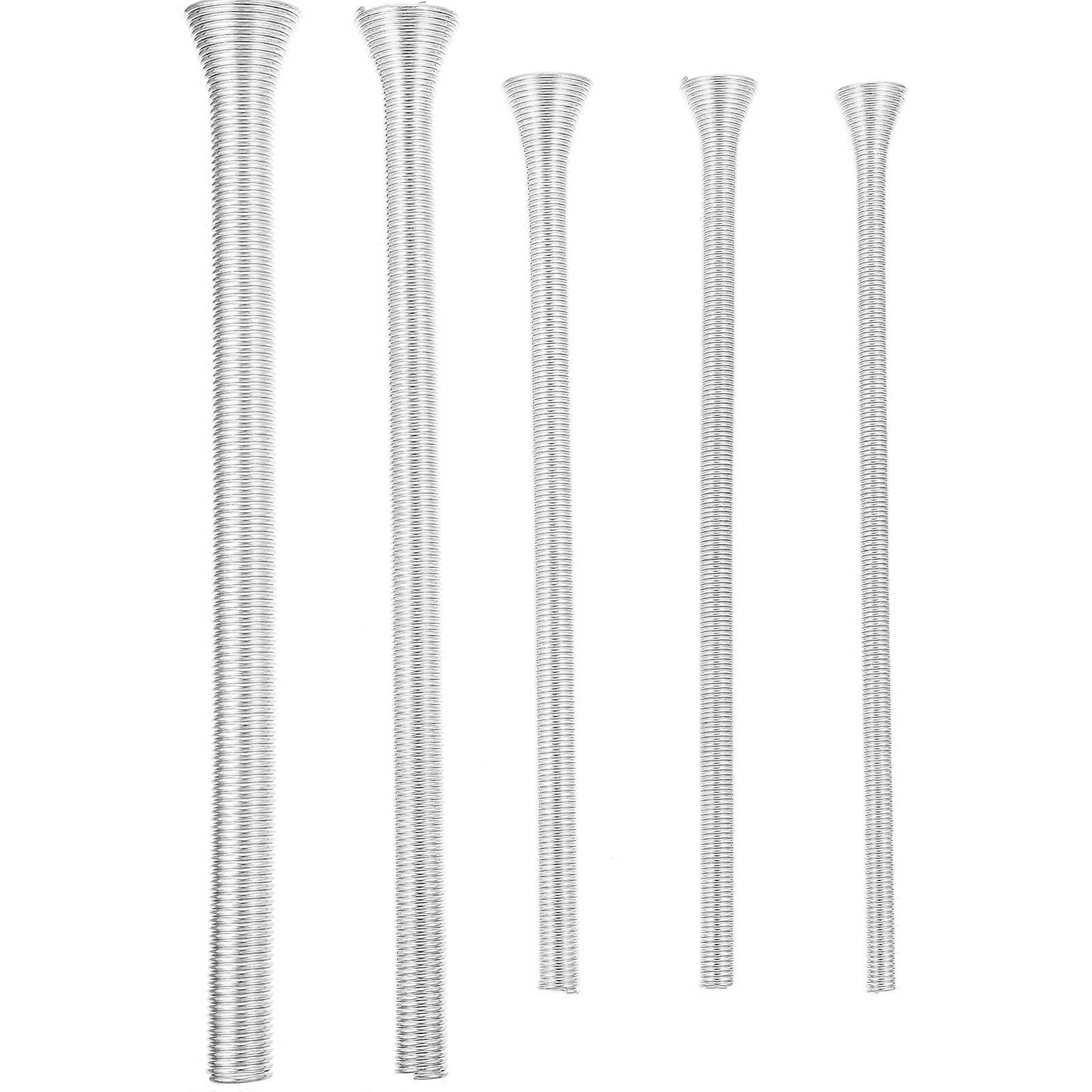 Durable 5 Piece Wire Bending Tool Set with Tension Spring Bender for Tubes and Refrigeration Maintenance