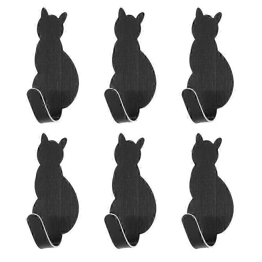 6 Pcs Drapery Hooks Curtains Wall Mounted Coat Hooks Adhesive Wall Hook Cloth Hook Hallway Wall Hook